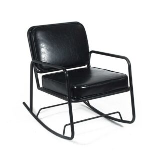 Καρέκλοπολυθρόνα μεταλλική με δέρμα