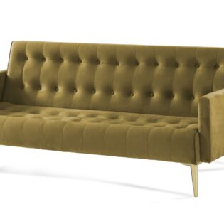 Artekko Kraikka Καναπές Κρεβάτι Τριθέσιος Click-Clack Χρυσά Πόδια (188x79x74)cm