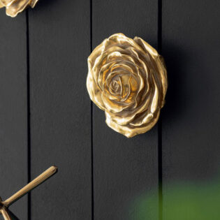 Διακοσμητικό τοίχου ΣΕΤ/2 χρυσά τριαντάφυλλα