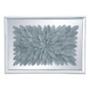 Διακοσμητικό τοίχου γκρι άνθος σε καθρεφτένιο φόντο50x70x4,8cm