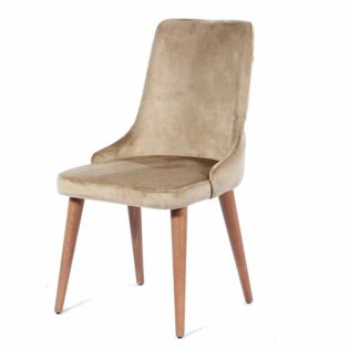 Καρέκλα EGE  ξύλο καφέ χρώμα /ύφασμα ATLAS  LİMA 07