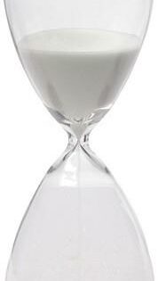 Artekko Hourglass Κλεψύδρα Γυάλινη Λευκή (9x9x25.5)cm