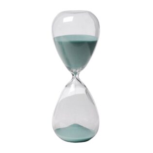 Artekko Hourglass Διακοσμητική Κλεψύδρα Γυαλί Γαλάζιο (9x9x25.5)cm