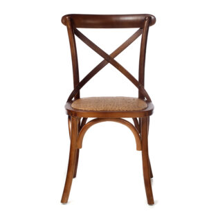 Καρέκλα ξύλινη με Χ πλάτη CW005 απόχρωση